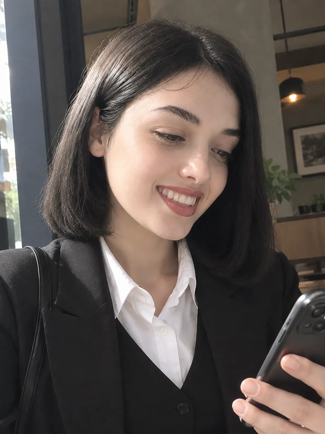 Girl in a jacket